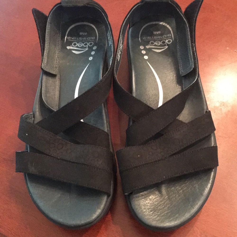 Abeo by The Walking Company Sandal Sz 8 M black